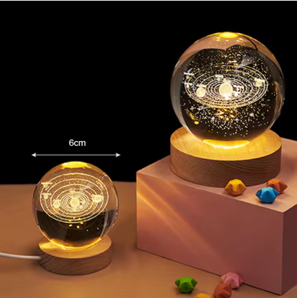 Crystal ball size reference